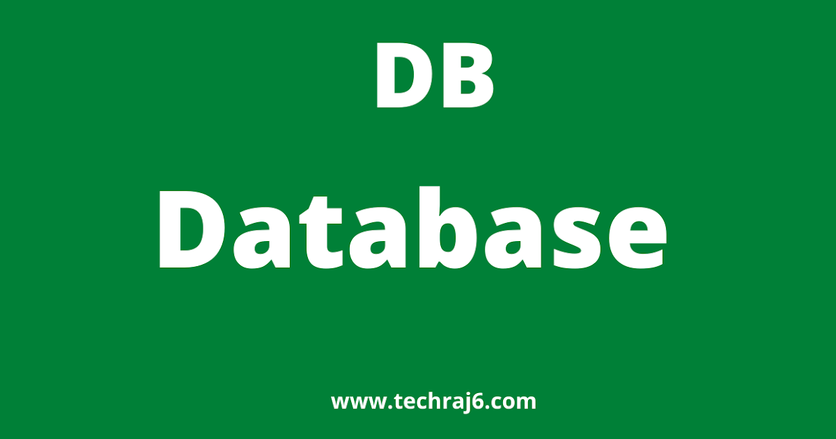 DB full form, what is the full form of DB