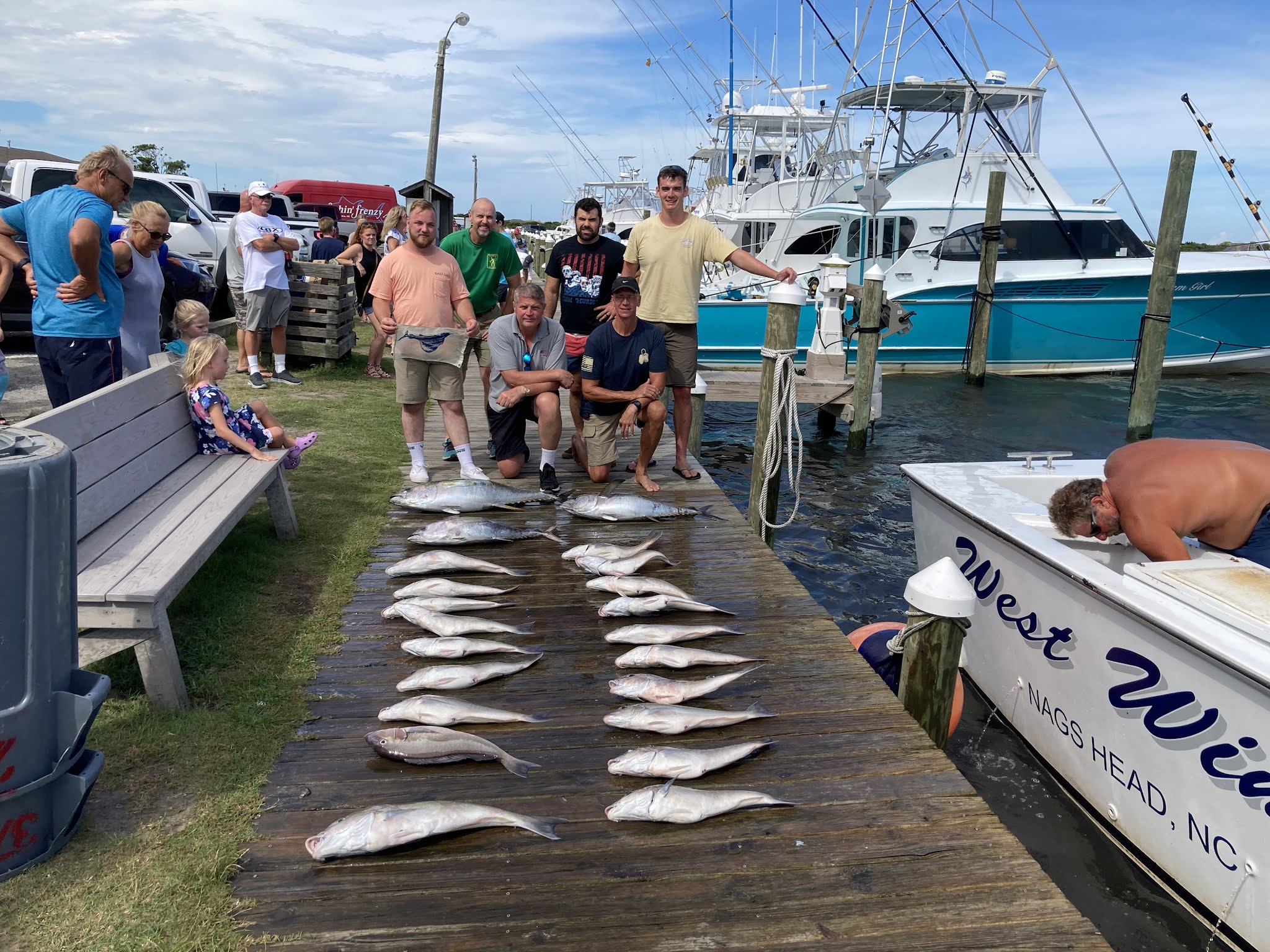 Outer Banks Fishing Charter Catch & Release of a Sailfish, 3Yellowfin