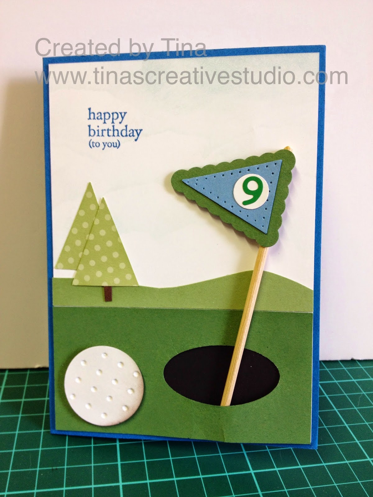 Tina's Creative Studio: Golf themed birthday card