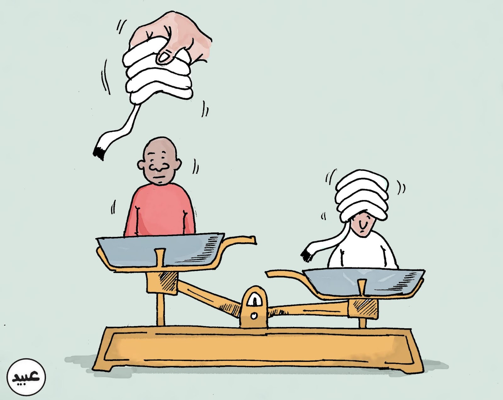 كاريـــكاتيـــــر عبيد إدارة التنوع في السودان