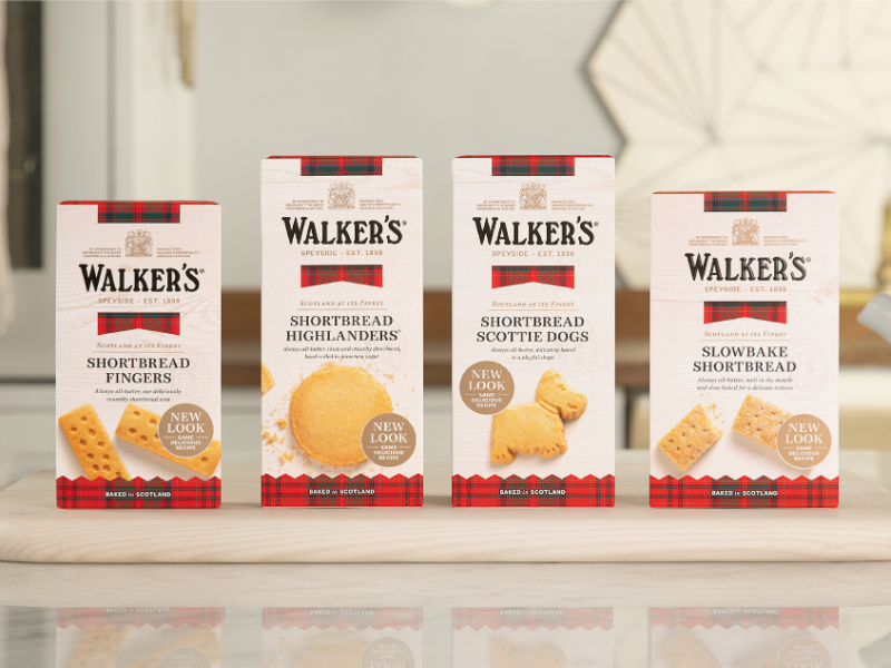 Walker’s Shortbread rebrand Packaging Of The World