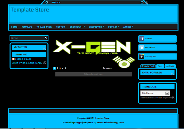 download-template-blog-keren-x-gen-blue-css-warta-belajar