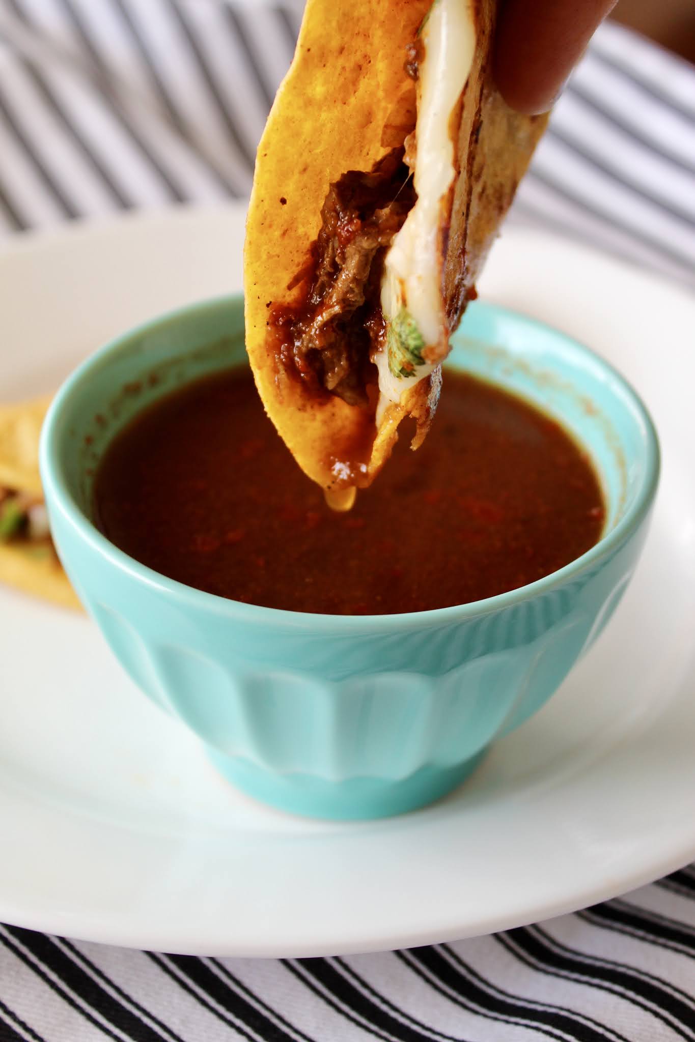 Birria Quesotacos (Pressure or Slow Cooker)