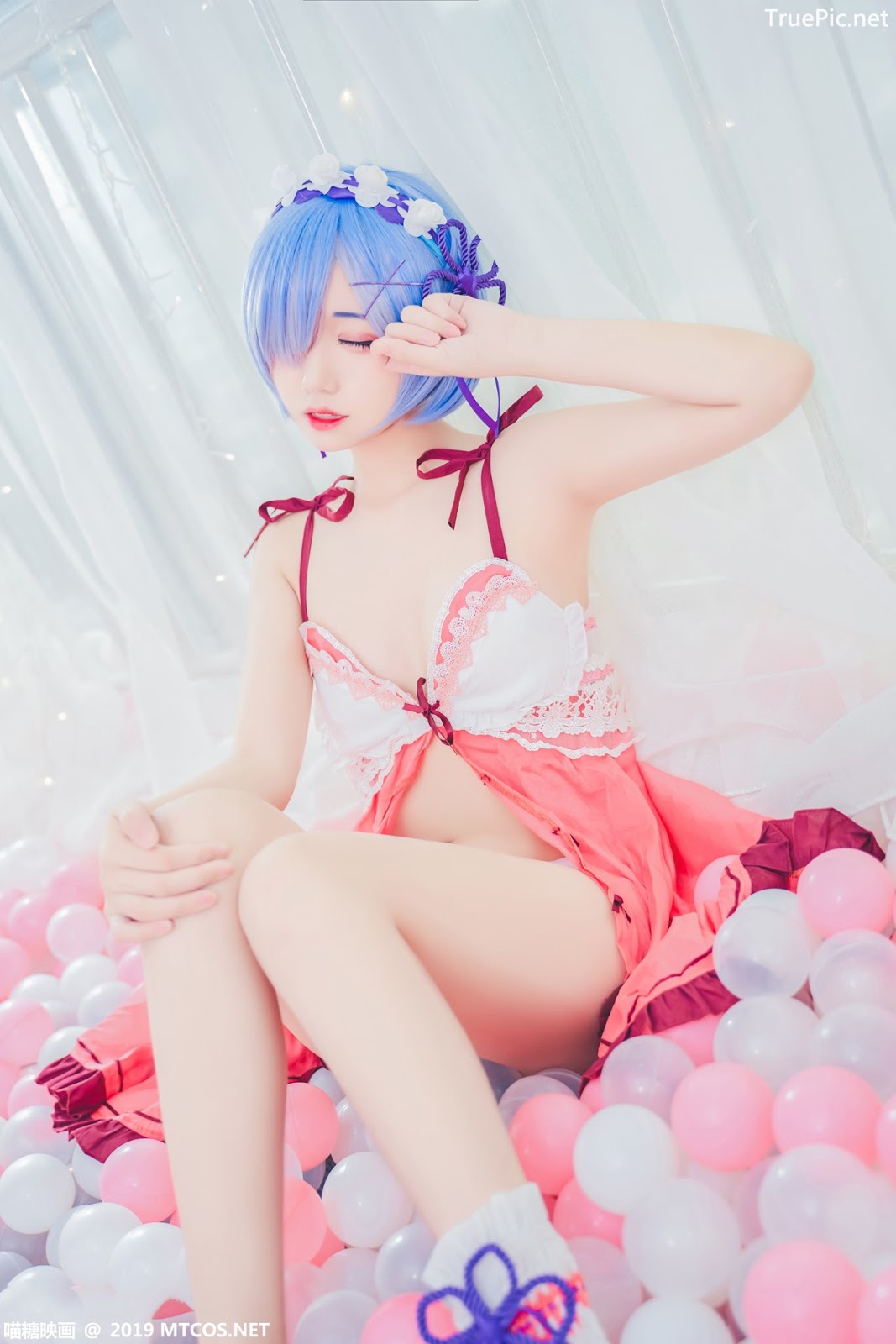 Image [MTCos] 喵糖映画 Vol.018 – Chinese Cute Model – Beautiful Rem Cosplay - TruePic.net - Picture-30