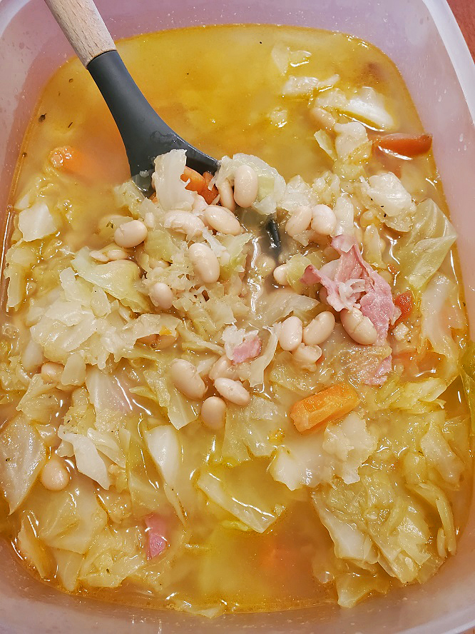 Ham, Cabbage and White Bean Soup What's Cookin' Italian Style Cuisine