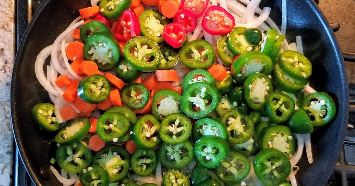 That's Just Me Cooking Pickled Jalapeños and Carrots (aka Escabeche)