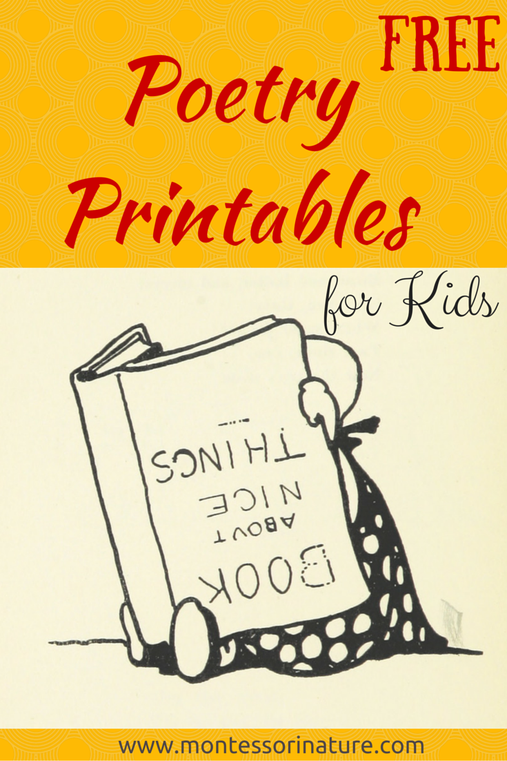 Free Poetry Printable Cards for Kids. - Montessori Nature