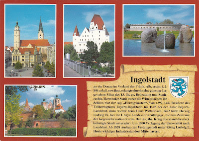 My Postcard And Stamp Week Germany Ingolstadt