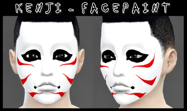 DecayClownSims : Kenji - Facepaint