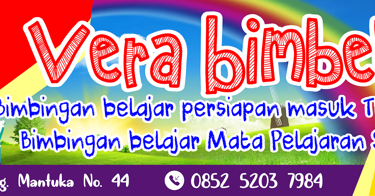DESAIN GRATISAN SPANDUK VERA BIMBEL DESAIN GRATISAN