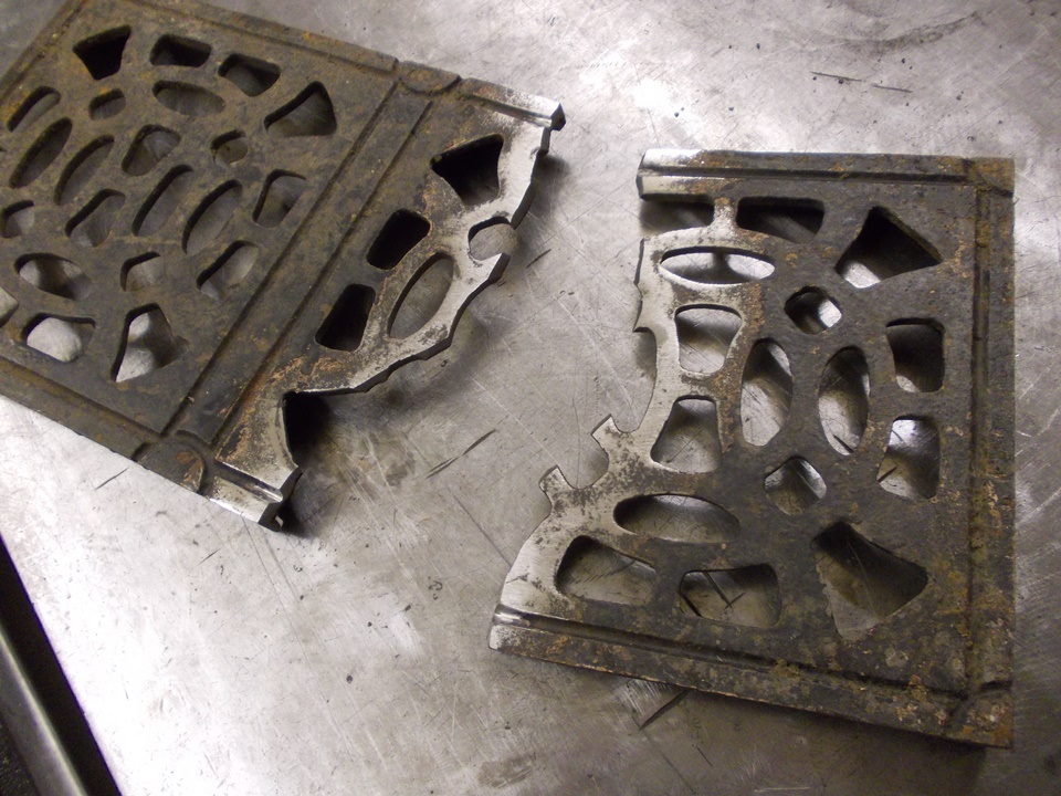 Cast iron broken repair step staircase crack fabrications welding repairs