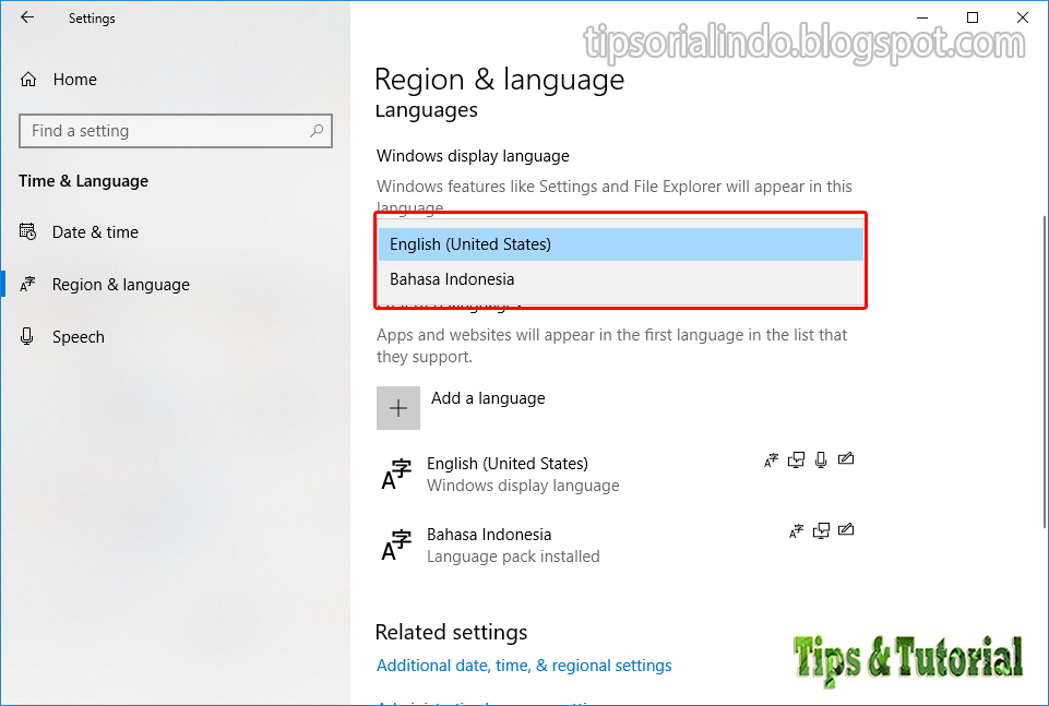 Cara Mengganti Bahasa System di Windows 10 Tips &amp; Tutorial