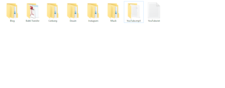Folder tidak disembunyikannya