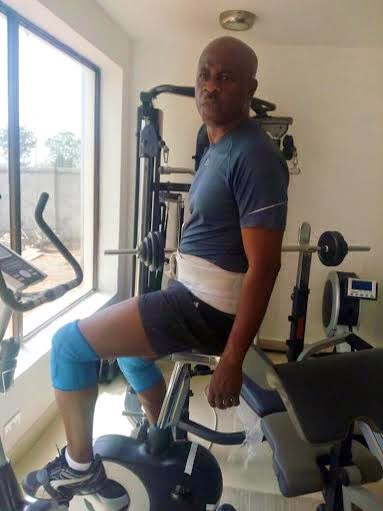 1 Photos: Senator Musiliu Obanikoro hits the Gym in tight shorts...