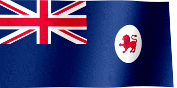 The waving flag of Tasmania (Animated GIF)