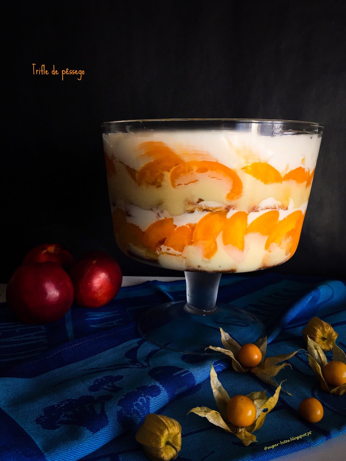 Sugar Bites: Trifle de pêssego