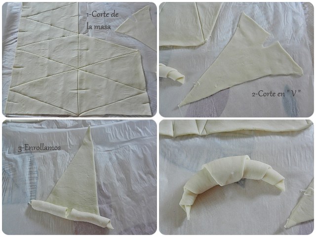 Como formar los croisants