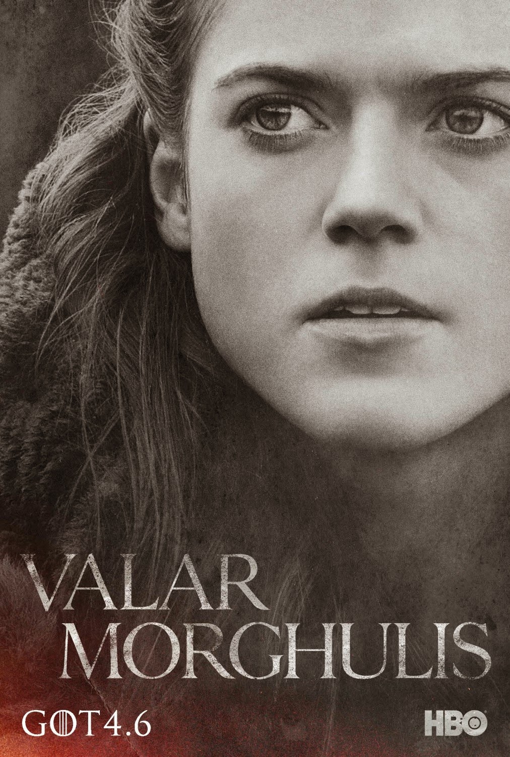 Game of Thrones Season 4 Valar Morghulis Teaser Character Television Poster Set - Rose Leslie as Ygritte