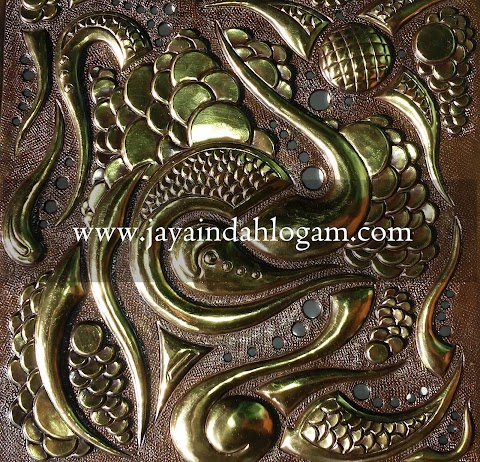kerajinan relief abstrak - supplier kerajinan tembaga kuningan