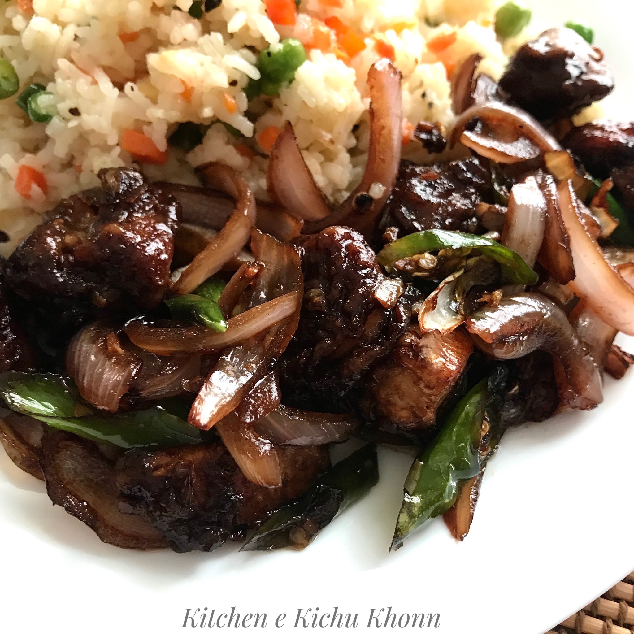 Kitchene Kichukhonn : Fried rice and Chilli chicken ... a Bengali's ...