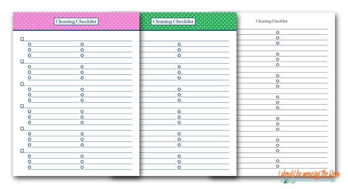 Printable Cleaning Checklist Template