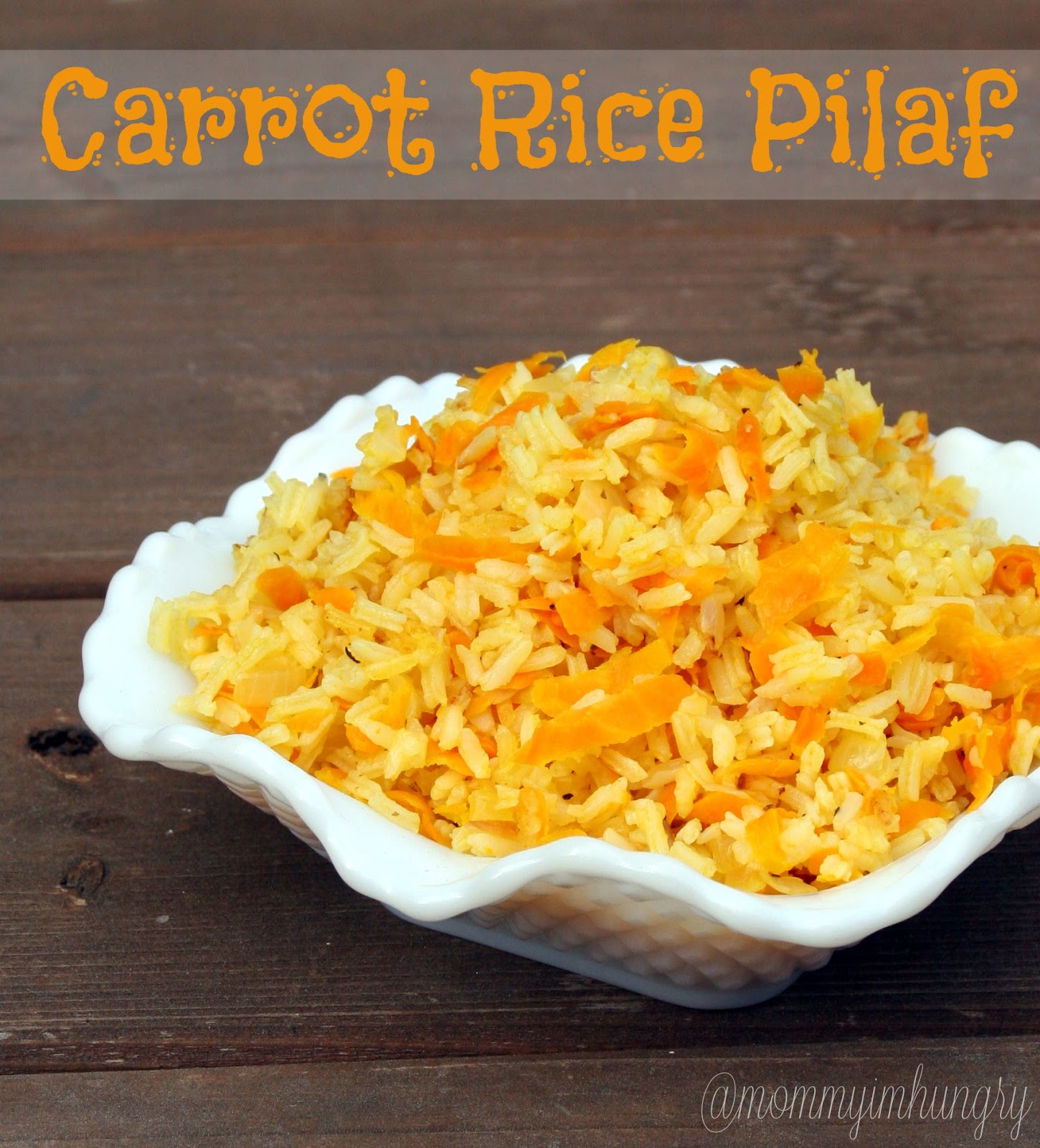 MIH Recipe Blog Carrot Rice Pilaf