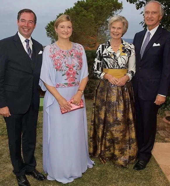 Hereditary Grand Duke Guillaume, Hereditary Grand Duchess Stephanie, Prince Felix and Princess Alexandra of Luxembourg