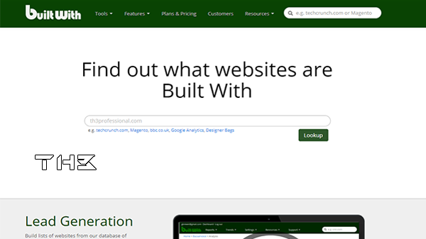 Learn about technologies and services used in any website (such as the server and programming language and hosting.)