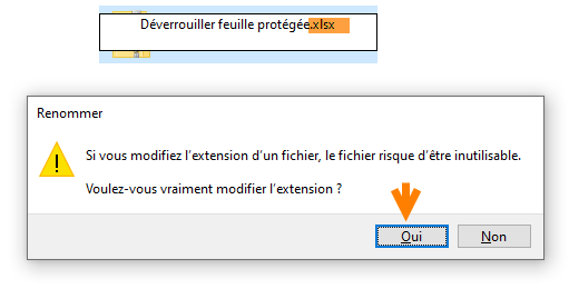 Conversion de zip à xlsx