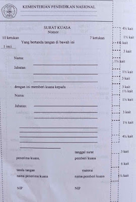 Pengertian Surat Kuasa dan format nya