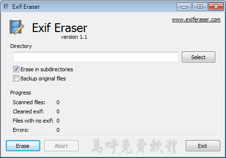  隱藏、清除照片EXIF資訊(拍照日期、時間)：Free EXIF Eraser 免安裝，去除EXIF、拍攝模式、光圈、快門、ISO值