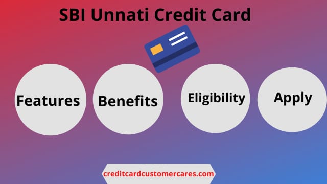 SBI Unnati Credit Card