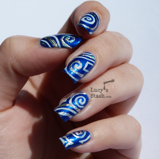 Lucy's Stash - nail art with nail foil and Jacava polishes Lucy's Stash - nail art with nail foil and Jacava polishes