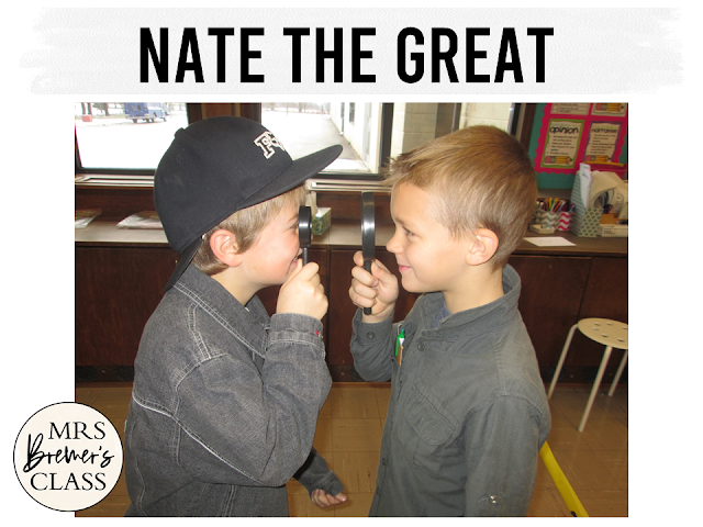 Our class LOVES Nate the Great! Here are some fun Nate the Great book study companion activities to go with the books by Marjorie Weinman Sharmat. Perfect for whole class guided reading, small groups, or individual study packs. Packed with lots of fun literacy ideas and standards based guided reading activities. Common Core aligned. Grades 1-2 #bookstudies #bookstudy #novelstudy #1stgrade #2ndgrade #literacy #guidedreading #natethegreat