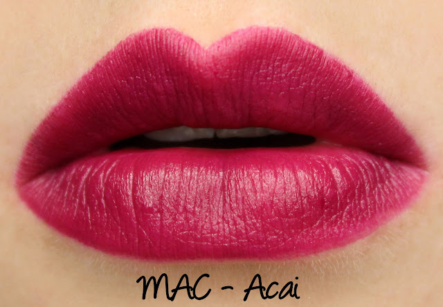 MAC MONDAY | Julia Petit - Acai Lipstick Swatches & Review