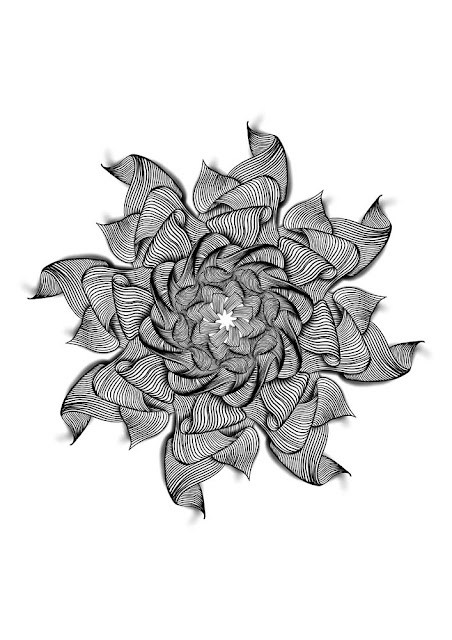 3D Mandalas 6 Malvorlagen