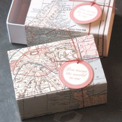 Map Gift Wrap 2 