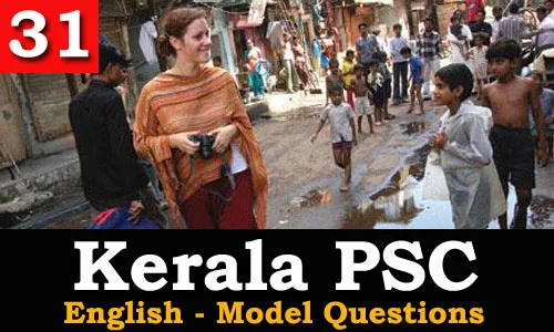 Kerala PSC - Model Questions English - 31