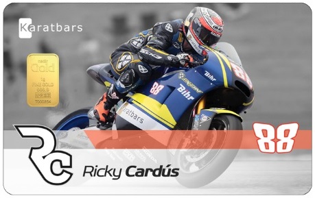 Tarjeta de Colección Ricky Cardús MotoGP - Karatbars