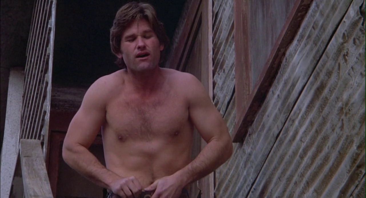 Kurt Russell shirtless in Silkwood 