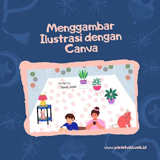 menggambar ilustrasi dengan aplikasi canva