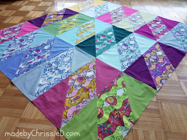The Colour Drop Quilt by www.madebyChrissieD.com