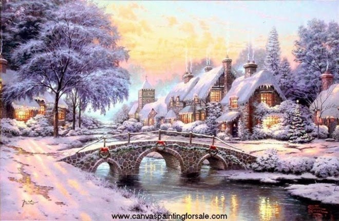 Beautiful streams paintings hq wallpapers 20+ Beautiful Christmas Paintings You Will Love