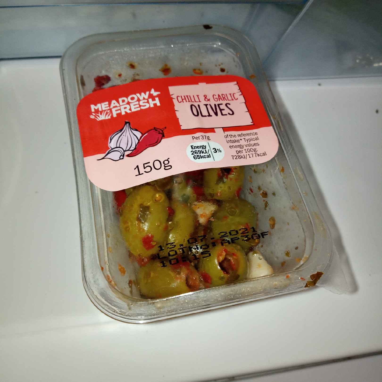 Supersupergirl's Food Reviews Lidl Meadow Fresh Chilli & Garlic Olives