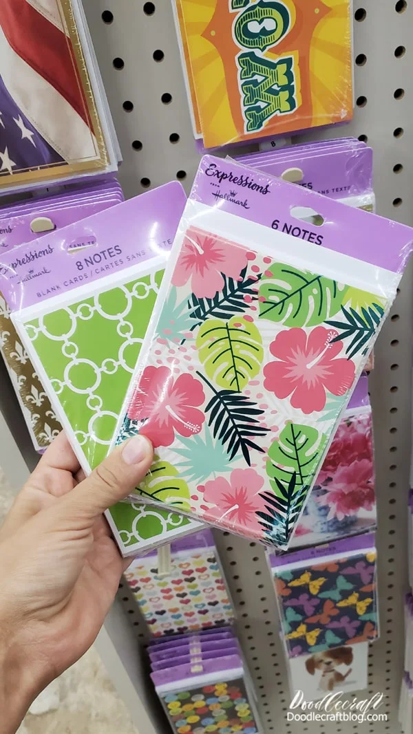 Dollar Tree Crafts How to Make Cards with Stickers