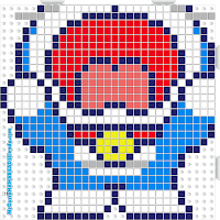 hama beads midi doraemon2