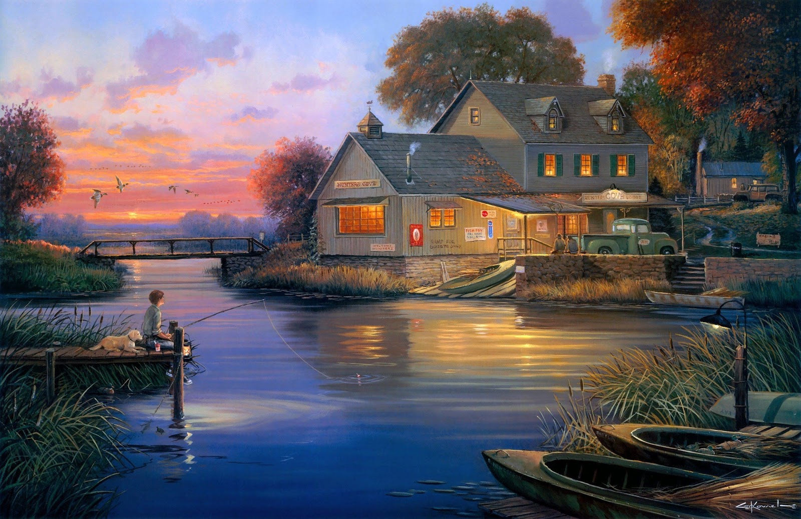 Mark Keathley, 1963 Romantic Scenery painter Tutt'Art Pittura