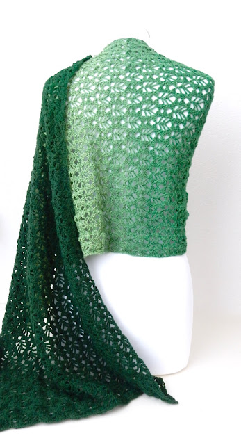 Shawl wrap scarf crochet pattern the curio crafts room ravelry etsy Verdancy Shawl