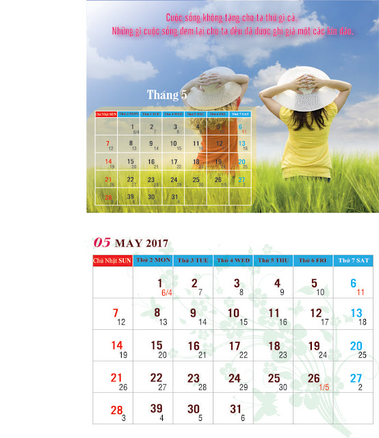 mẫu lịch để bàn 2017 mẫu lịch để bàn 2017