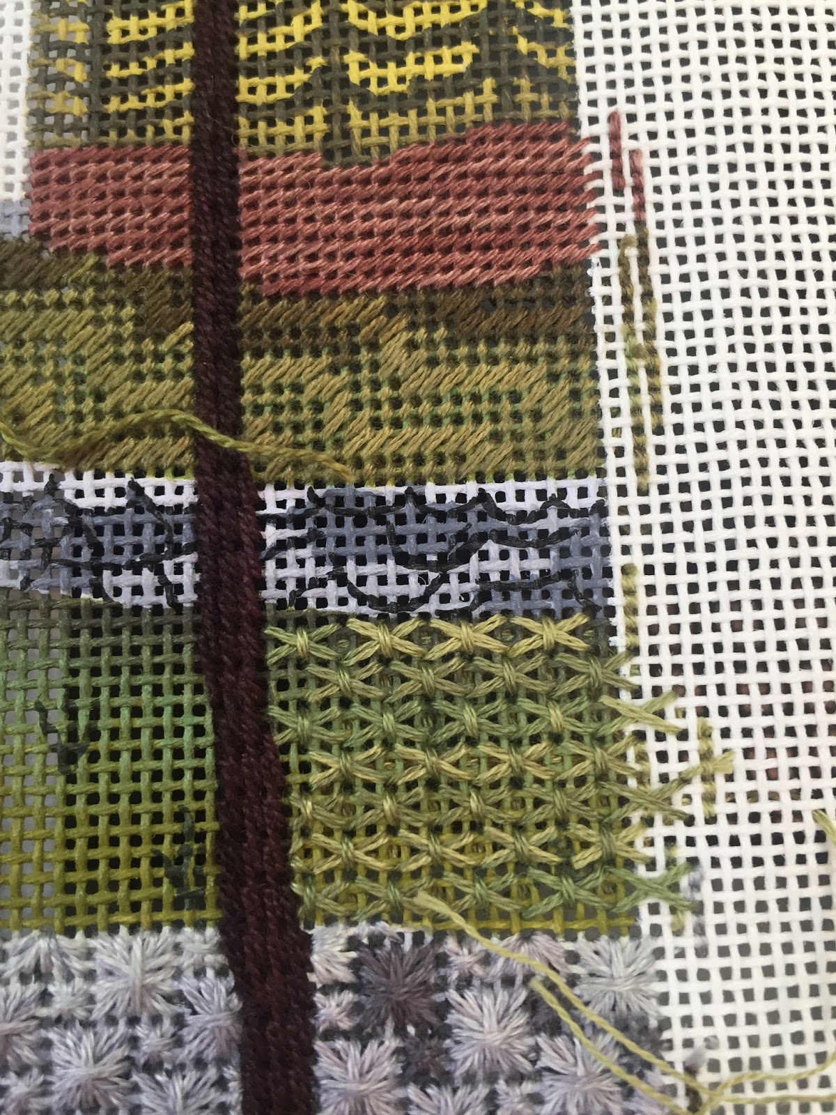 steph's stitching Grass Stitches on the White Farm